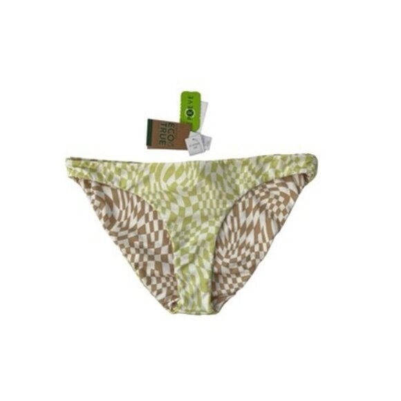 Volcom Limeade Check Her Out Reversible Hipster Bikini Bottoms Size XL NWT $48 - Picture 1 of 6